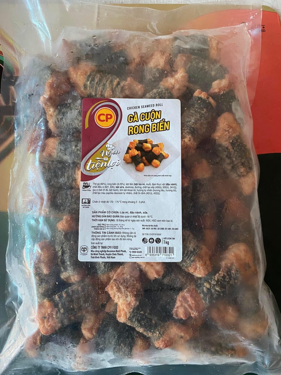 GÀ CUỘN RONG BIỂN CP 1kg - Thực Phẩm CP Giá Sỉ